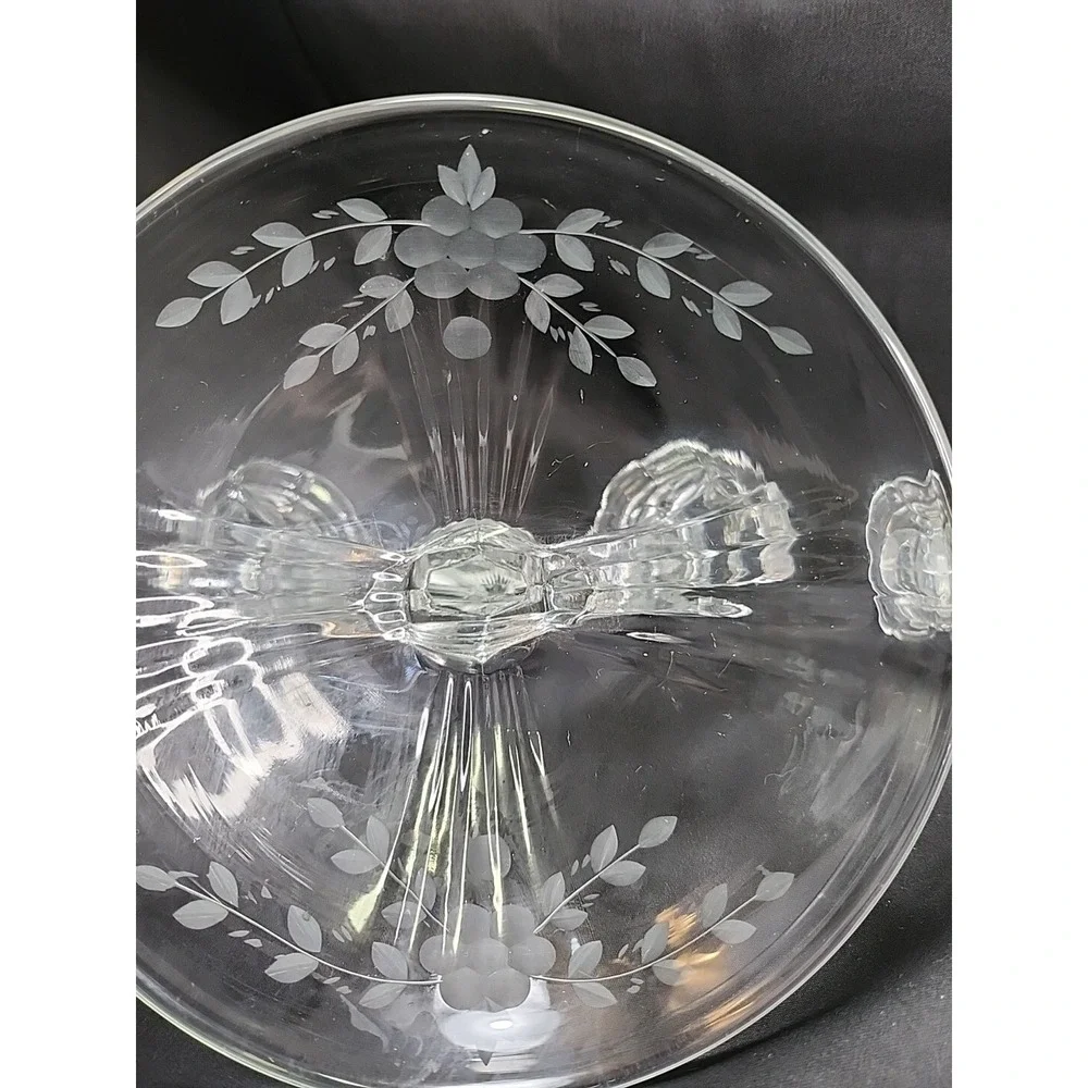 VTG 3 Prelude by Martinsville Viking- Circa 1950, 2-light Crystal Candlestick‎